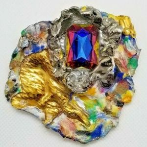 ❤FINAL PRICE SALE! ❤ Vintage 60s HIPPIE Pin BROOCH